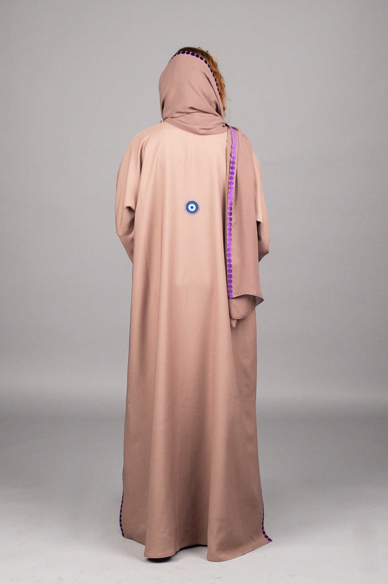 Brown Dots Abaya