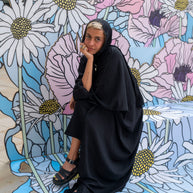 Black Linen Crochet