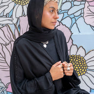 Black Linen Crochet