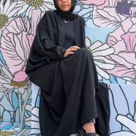 Black Linen Crochet