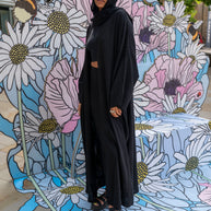 Black Linen Crochet