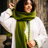 Orange Leopard Abaya
