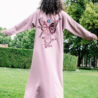Abaya : Happiness (Pure Italian Crepe Fabric)