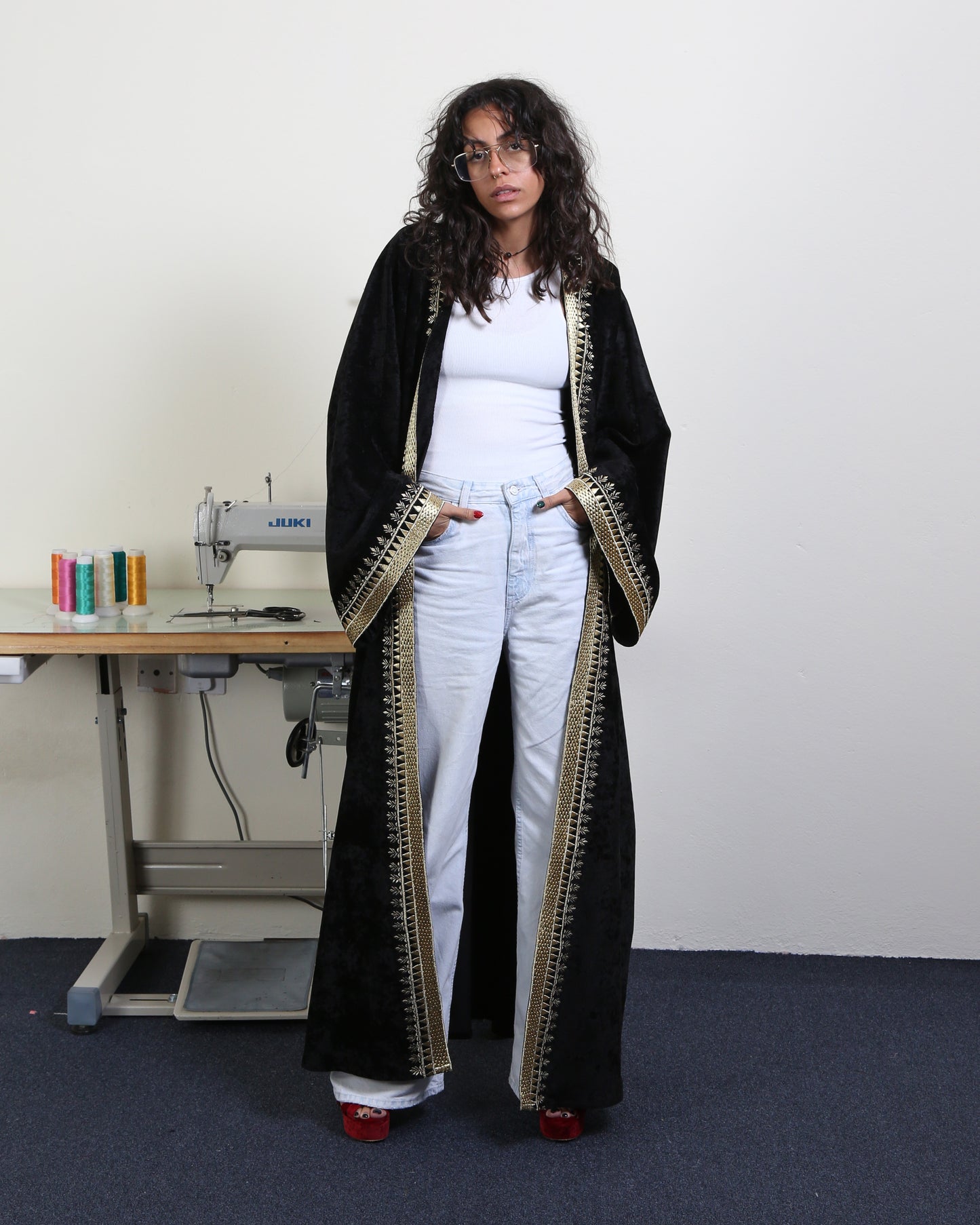 The Royal Zari ( Velvet & Linen)